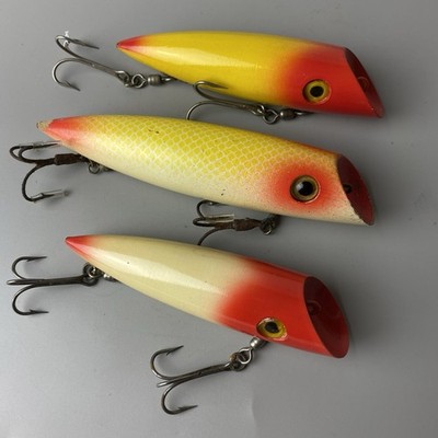 discount salmon fishing lures Popper Saltwater 7~9cm Striper Pike Lures Bass To  9km-dwlife This Spinner is sleek Hanson True Action Wood Fishing