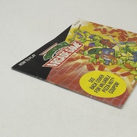 MANUAL ONLY Teenage Mutant Ninja Turtles II NES Arcade Game PIZZA HUT Authentic