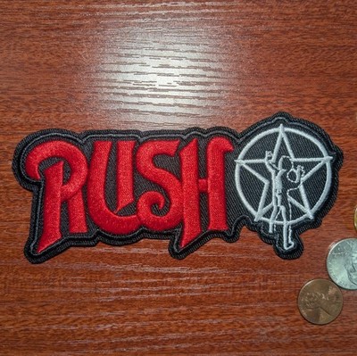 Rush Band Patch 90s Hard Progressive Rock Metal Embroidered Iron On 2.25x5.25 