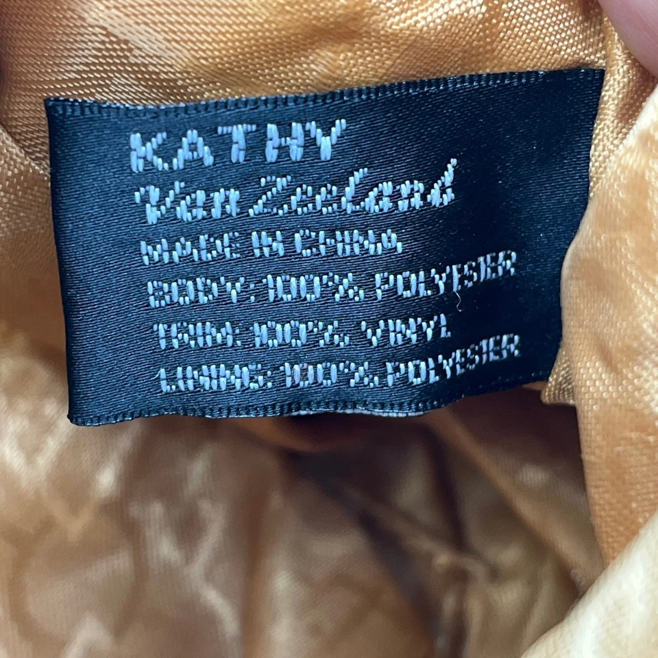 Bolso Cartera De Colección Y2K Kathy Van Zeeland Gris Gamuza Brillante Acento Plateado Detalle Joya Foto 4 de 4