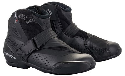 Alpinestars SMX-1 R V2 Mens Vented Leather Motorcycle Boots Black