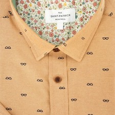 Killygordon Easy-Care Short Sleeve Shirt In Persian Orange Indy Trendy Hipster