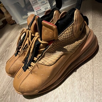 Nike Air Max 720 Wave Men's Low Top Lace-Up Sneakers Brown Black Red