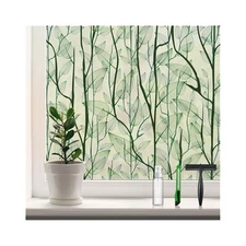 Privacy Window Film with Tools, Decorative Static Cling for Home & Office