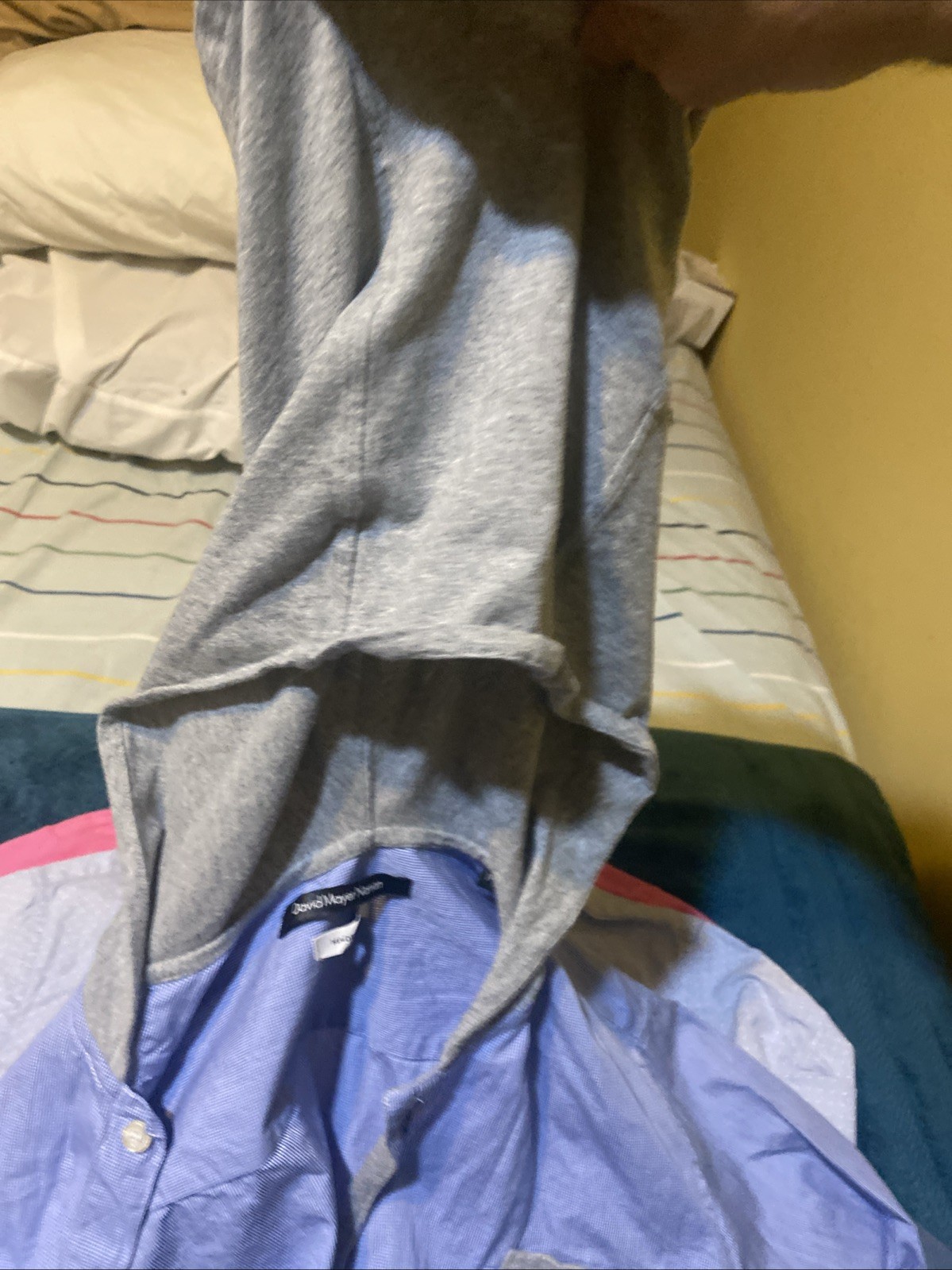 David Meyer Naman button down turtleneck shirt - image 8