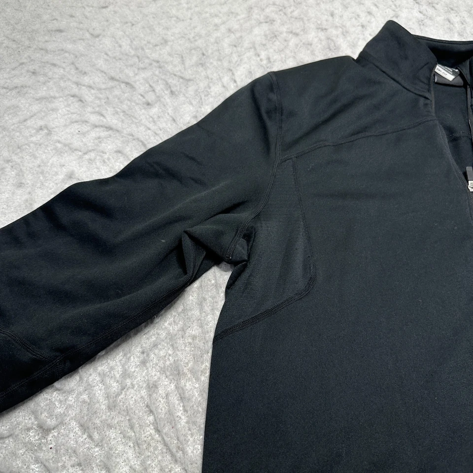 Jordan Brand Dri Fit 1/4 Zip Black Mock Neck Long Sleeve Mens Size Large L - Image 4 of 4