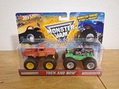 Hot Wheels Monster Jam Truck 1/64 Die cast Grave Digger Then And