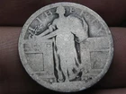 Dateless Silver Standing Liberty Quarter, Type 1 Variety Minted in 1916 and 1917