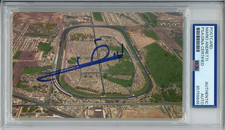 Indy Indianapolis Motor Speedway Postcard Signed Mario Andretti PSA DNA COA F1