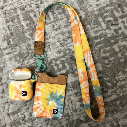 Thread Matching Tie Dye Wallet, Lanyard, And AirPod Case | eBay