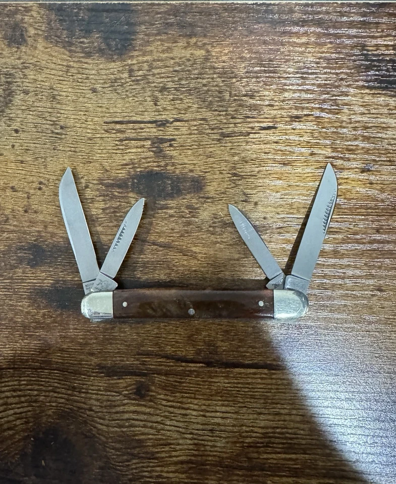 CUCHILLO DE CONGRESO BULLDOG BRAND SOLINGEN ALEMANIA MARRÓN REMOLINO CELULOIDE 2007 (24804 Foto 2 de 4