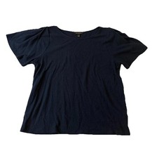 Banana Republic Size Small Navy Blue Blouse, Cute Sleeves