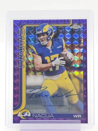 2025 Topps Chrome Puka Nacua Chrome Autographs (RAW)