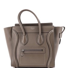 Celine Luggage Bag Grainy Leather Micro