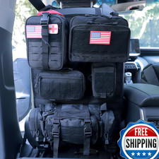 Bxbxhd Universal Tactical Car Seat Back Organizer Bag Tactical Molle Vehicle
