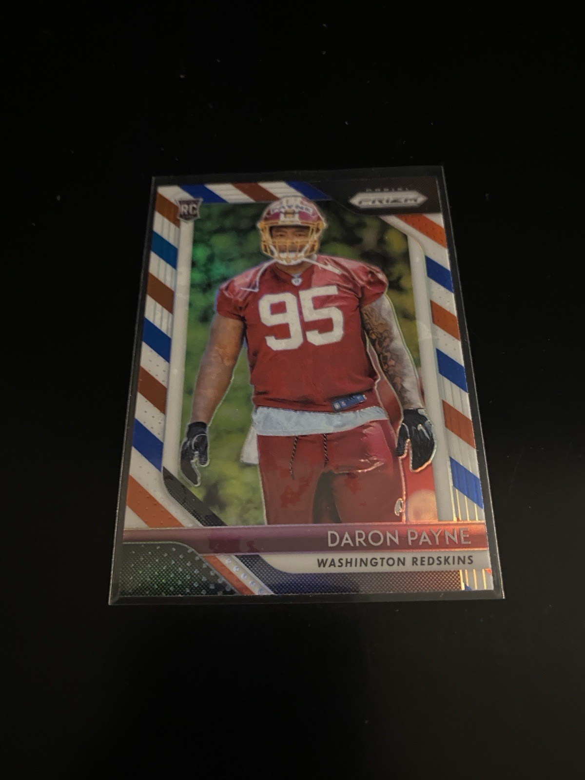 Daron Payne 2018 Panini Prizm RWB Prizm RC Redskins 245