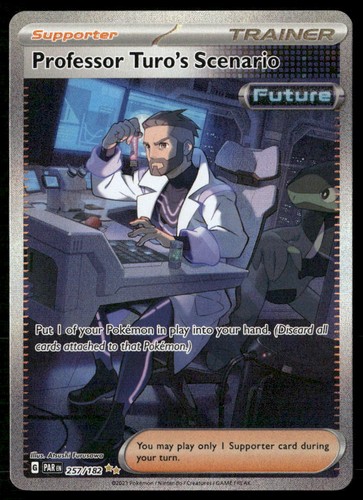 PROFESSOR TURO'S SCENARIO 257/182 PARADOX RIFT POKEMON HOLO NM
