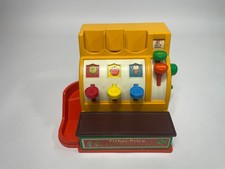 Vintage 1974 Fisher Price Cash Register Drawer and Bell Work Read