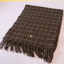 Ralph Lauren Scarf Scottish Navy Checkered Men Accessory Limited Editioin Rare M