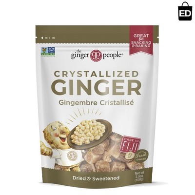 High-Quality Crystallized Ginger Candy 3.5 oz - Gluten-Free & Great for Travel