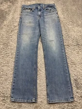 Levis 569 Jeans Men 34x34 Loose Fit Straight Leg Whisker Distressed Denim VTg