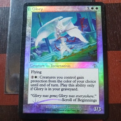 Mtg Glory FOIL MP/LP Judgement Set Magic the Gathering Card Rare Incarnation 