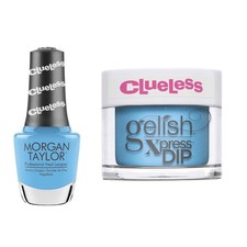 Gelish Clueless "Total Betty " Duo - Includes Dip and Lacquer- Sky Blue Creme
