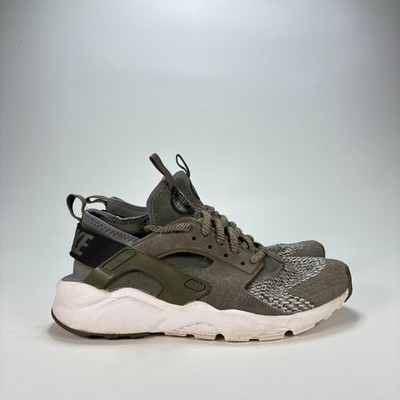 Nike Air Huarache Run Ultra SE River Rock Black Sneakers 942121-005 Youth Sz 7Y