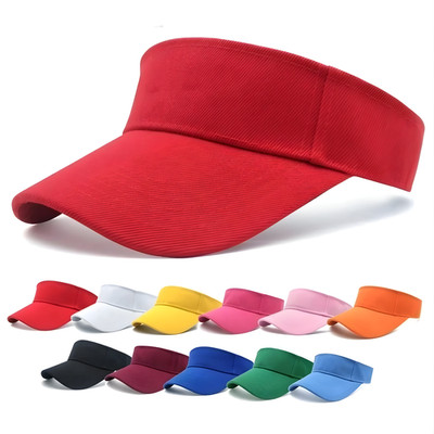 Damen Herren Hut Vizor Sonnenblende verstellbar Sport Tennis Golf Stirnband Kappe Unisex