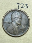 1913-S LINCOLN WHEAT CENT, low mintage date, "FINE" condition #723
