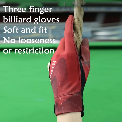 Pool Glove Left Hand, Billiard Pool Gloves for Left Hand 3 Finger, Snooker Cu... - Picture 4 of 7