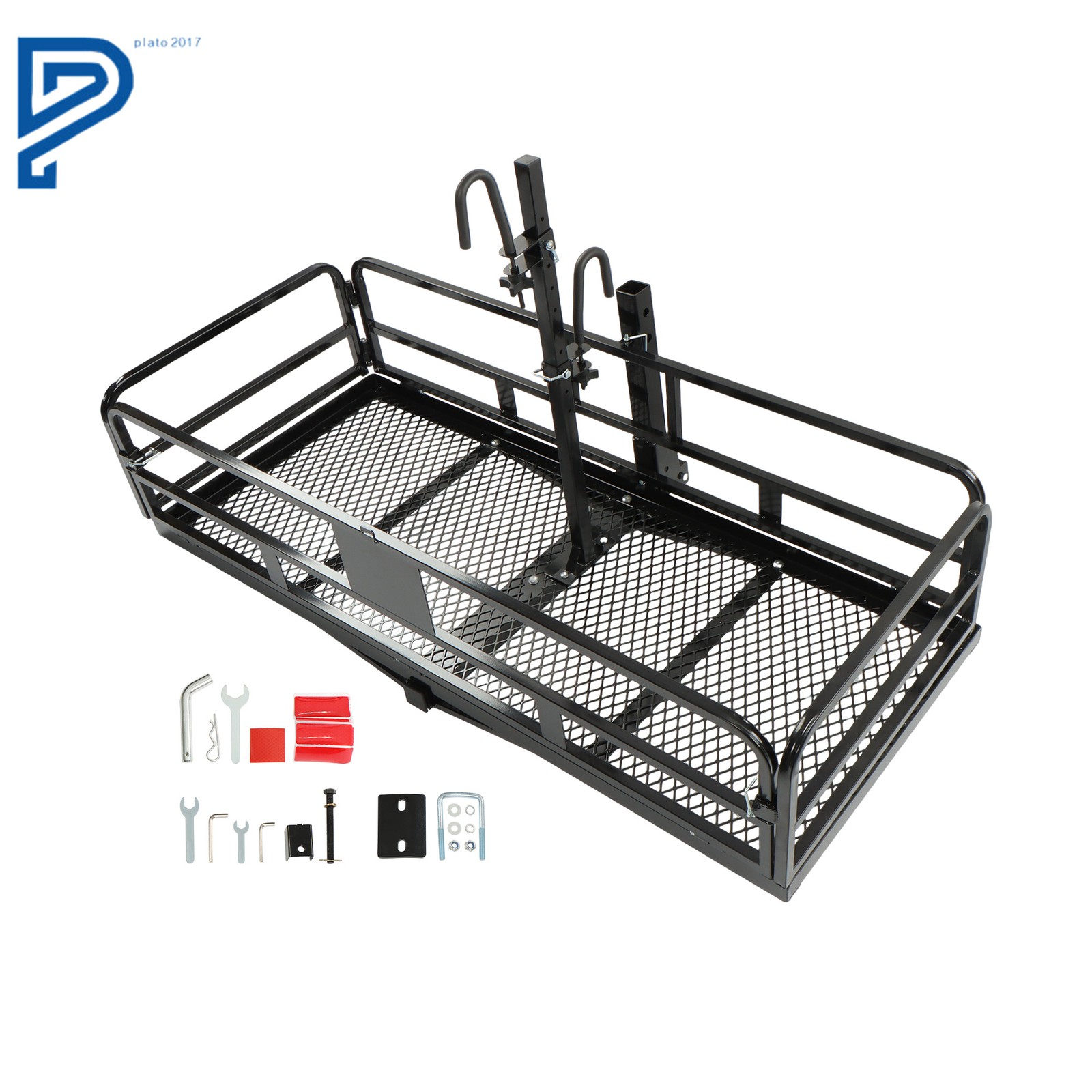 Hitch Mount Cargo Rack Carrier Folding With Bike Rack 500LB 