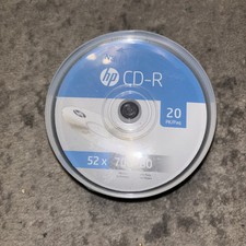 HP-20pk 52x 700 MB / 80 Mins CD-R-20 Pk Spindle Blank CDs New Sealed
