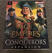 Microsoft Age of Empires II 2, The Conquerors expansion for PC, original box etc