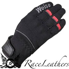 WEISE PIT ADVENTURE BIKE OFF ROAD MOTORCYCLE MOTORBIKE GLOVES BLACK RED