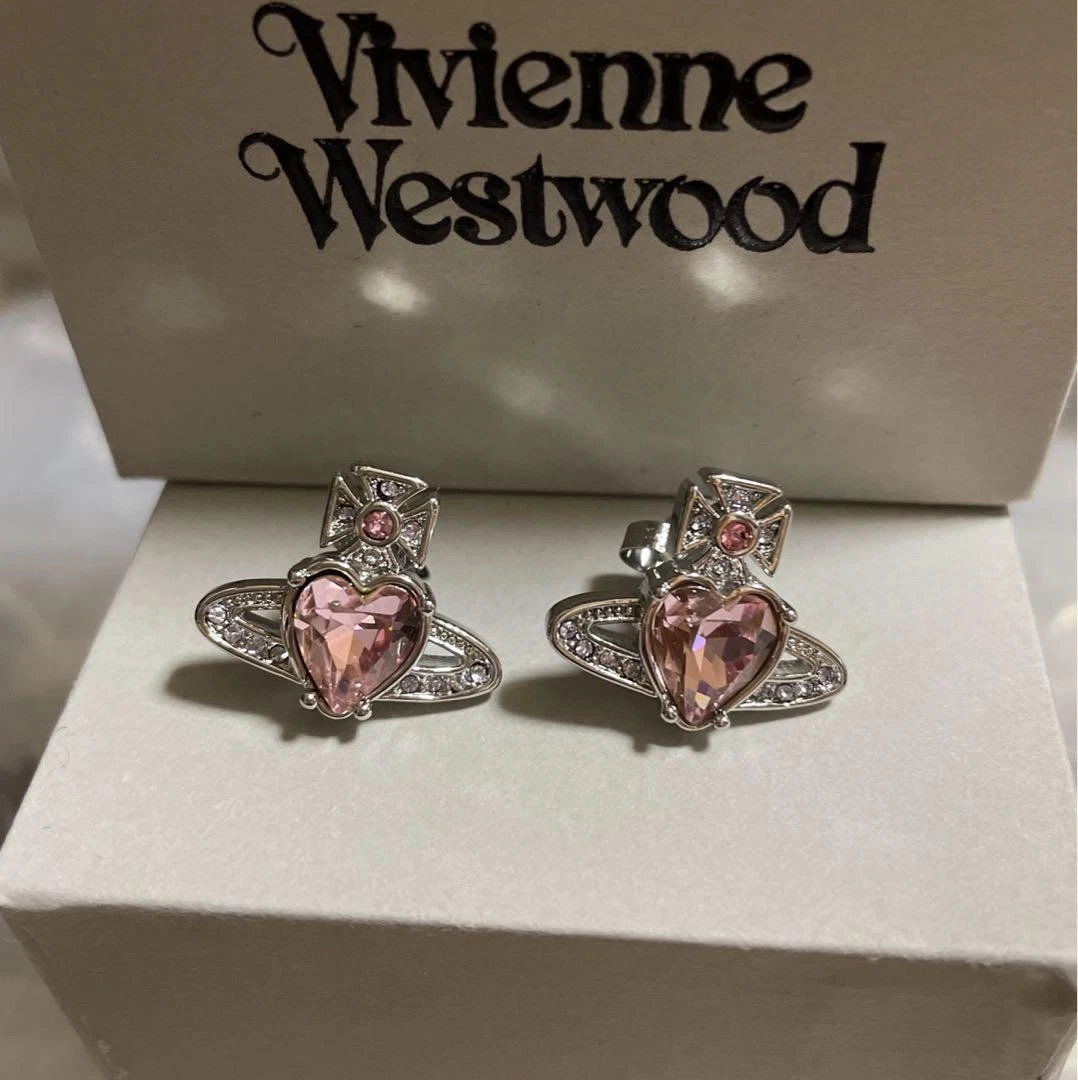 Vivienne Westwood Heart-Shaped Stud Earrings