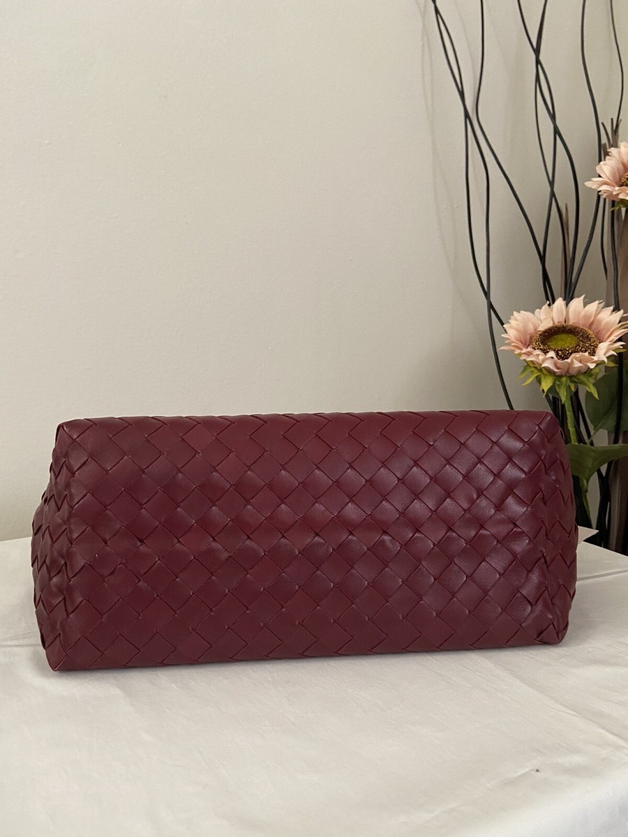 BOTTEGA VENETA 600510 Intrecciato Garda Shoulder Tote bag Bordeaux