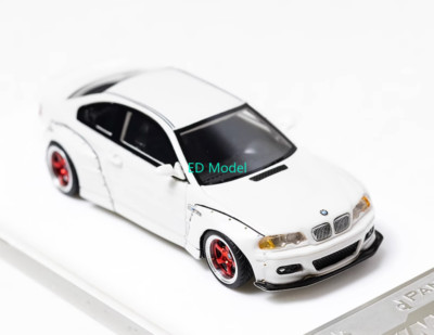 BN 1:64 White M3 E46  Coupe Sports Model Diecast Resin Car