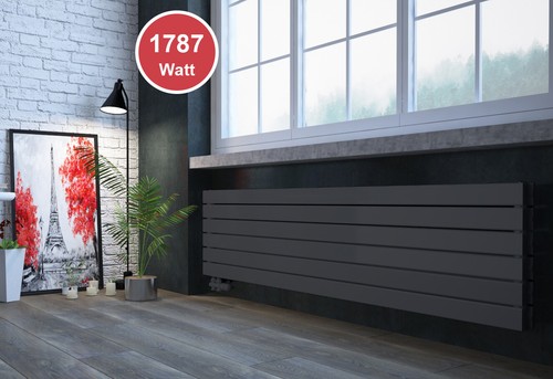 Design Flachheizkörper Paneelheizkörper Horizontal Mittelanschluss Doppellagig - Bild 15 von 21