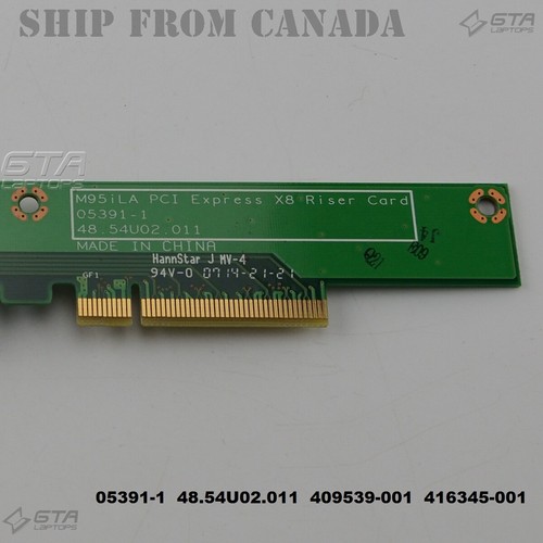 HP 409539-001 416345-001 M95iLA PCI-Ex8 Riser Card 05391-1 48.54U02.011 - Picture 2 of 4