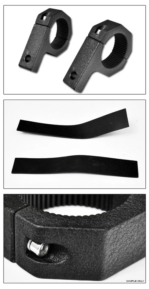 Texture Blk Offroad 2" Tube Mount Bracket Clamps For Bull Guard Light Bar fr T28 - Изображение 2 из 2