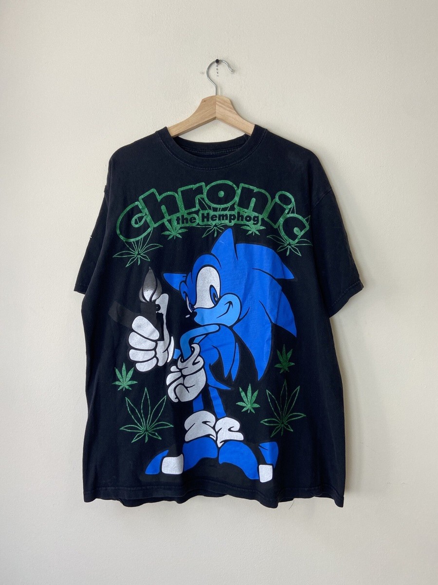 Vintage Sonic Chronic the Hemphog Weed Video Game Smoking Art