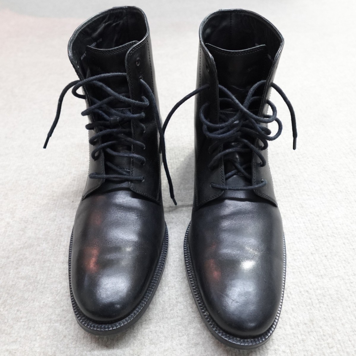 Cole Haan Boots 10.5 Black Leather Dress 8 Eye Plain Toe | eBay display picture 2
