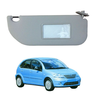 FAMAC Sonnenblende Rechts DX Mit Spiegel Für CITROEN C3 2002-2009 Grau