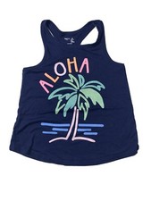 Preowned- Gap Kids Sleeveless Graphic Racerback Tank Top Girls Size S 