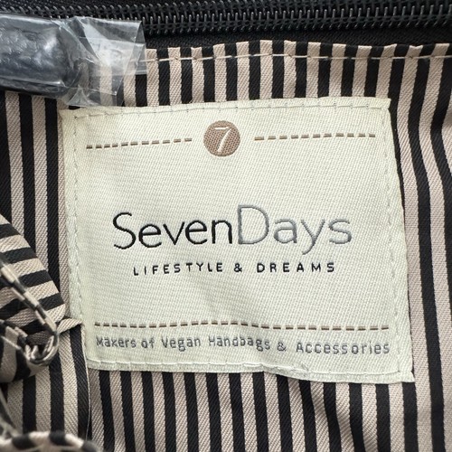 Seven Days Mini Backpack Black Lifestyle and Dreams Trolley Sleeve Vegan Leather - Picture 12 of 12