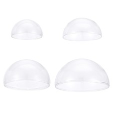 1set 4pcs 4 style Clear Glass Globe Half Round Glass Bottle for Pendant