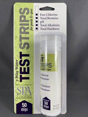 Spa Essentials 5-Way Water Test Strips for Pools & Spas-50 strips 09/20