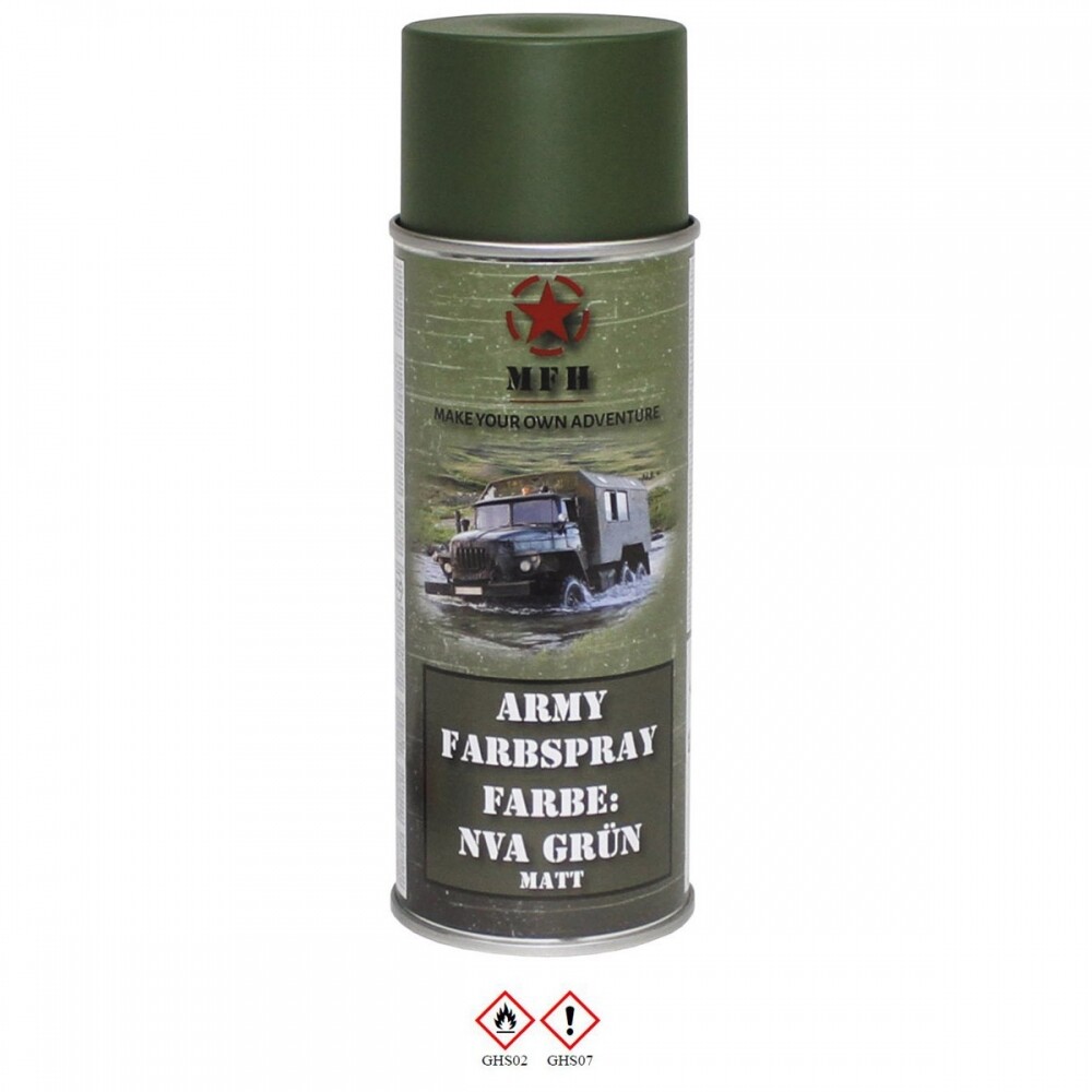 Mfh Farbspray Army Matt 400 Ml Militärlack Militärfarbe Sprühdose Lack