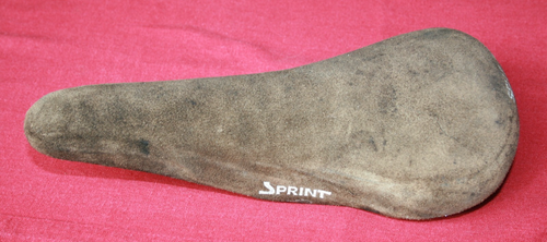 Milremo Selle en simili cuir a ressort vélo vintage course old